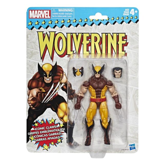 Marvel Legends Vintage Wolverine 6 Inch Figure Packaged
