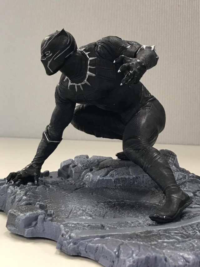 Side View of Diamond Select Black Panther Civil War PVC Statue