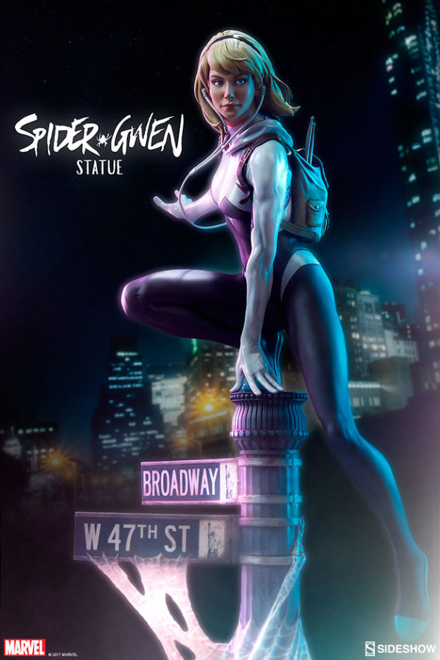 Sideshow Spider-Verse Spider-Gwen Statue Poster