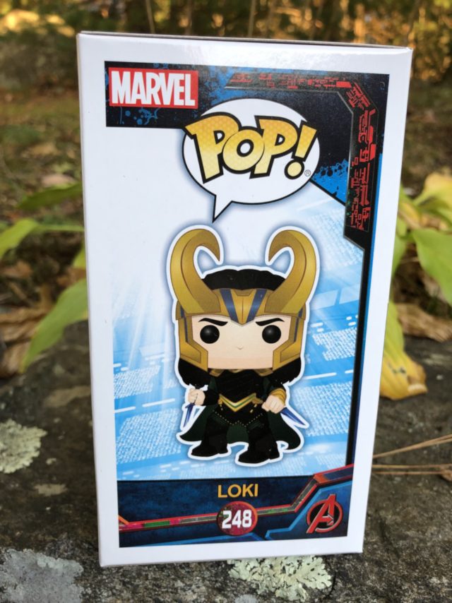 Funko Marvel #248 POP Vinyl Thor 3 Loki Figure Box Side