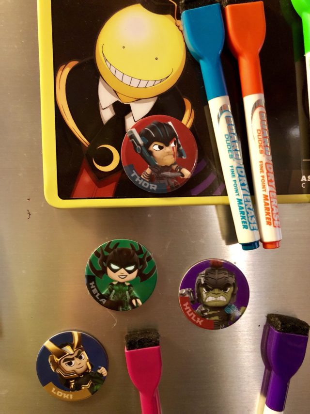 Funko Thor Ragnarok Magnets on Refrigerator