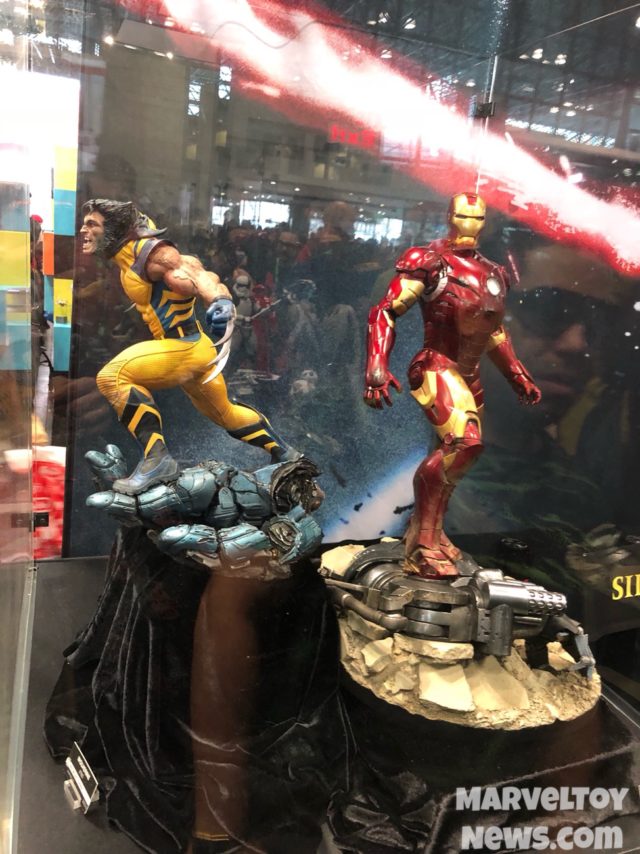 Sideshow NYCC 2017 Wolverine and Iron Man Mark III PF Figure Statues