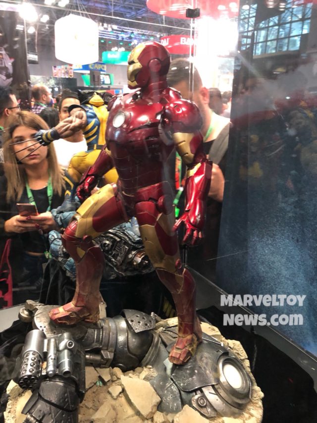 Side View of Mark III Iron Man Maquette at New York Comic Con 2017