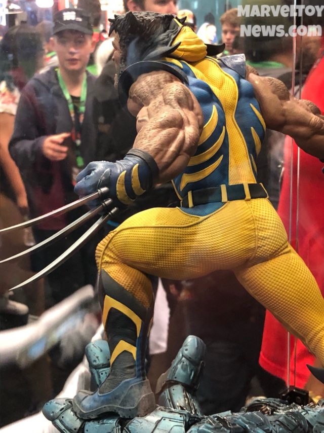 Back of Sideshow Premium Format Astonishing Wolverine Statue