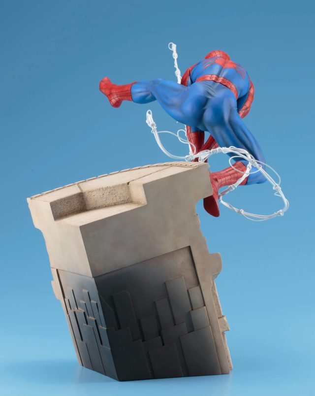 Back of Kotobukiya Webslinger Spider-Man Statue