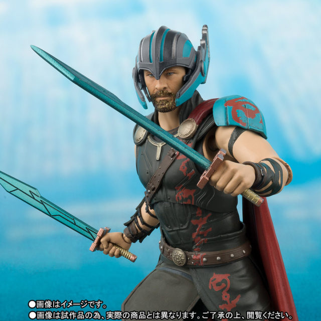 Close-Up of Bandai SH Figuarts Ragnarok Thor Figure Chris Hemsworth Likeness