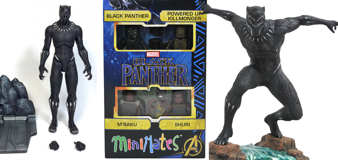 Diamond Select BLACK PANTHER Black Panther 7" Marvel Select Action Figure 