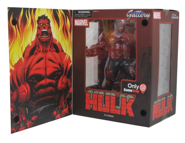 Diamond Select Red Hulk Marvel Gallery Statue Packaged
