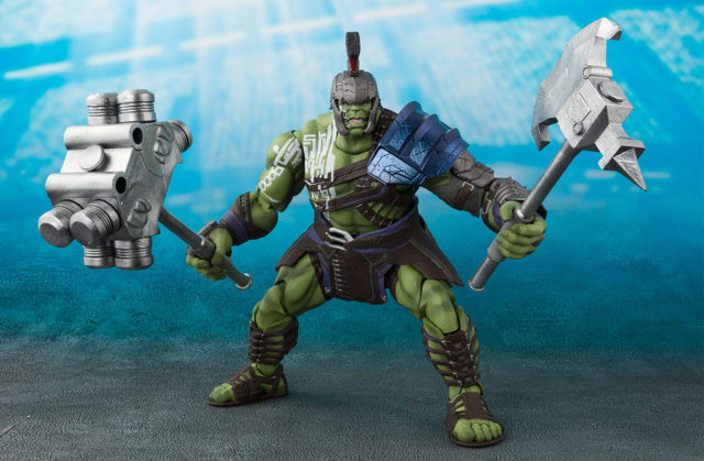 Gladiator Hulk SH Figuarts Figure Wielding Axe and Mace