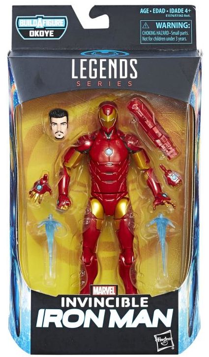 Marvel Legends Invincible Iron Man Black Panther Figure Packaged