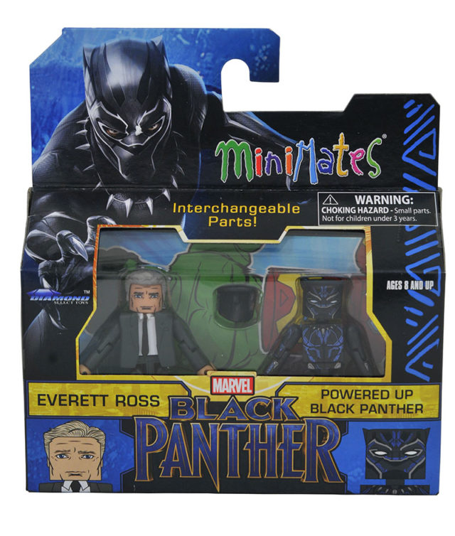 Marvel Minimates Black Panther Powered-Up Black Panther and Everett Ross Figures Walgreens Exclusive