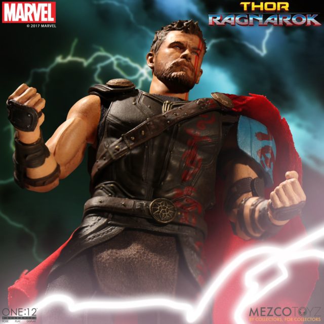 Mezco ONE 12 Collective Gladiator Thor Head without Helmet