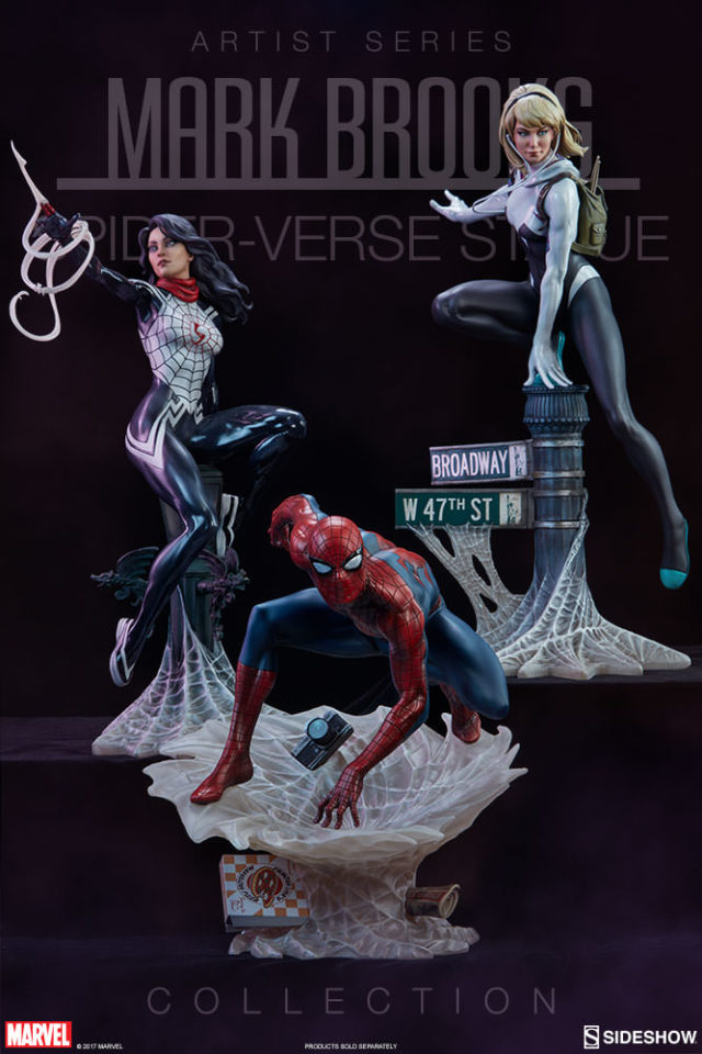 Sideshow Spider-Verse Statues Mark Brooks Collection