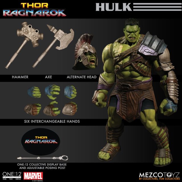 Thor Ragnarok ONE 12 Collective Gladiator Hulk Figure and Accessories