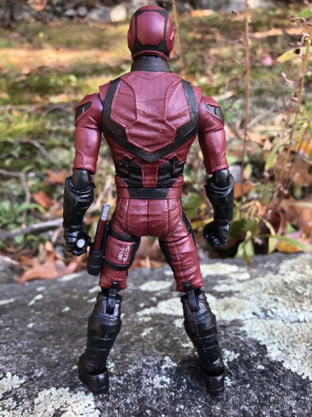 Back of Netflix Daredevil Hasbro Marvel Legends Figure