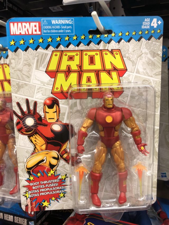 Marvel Legends 6" Throwback Series Iron Man Figure Packaged