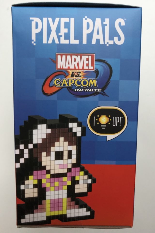 Box Side Pixel Pals Captain Marvel vs. Pink Chun Li