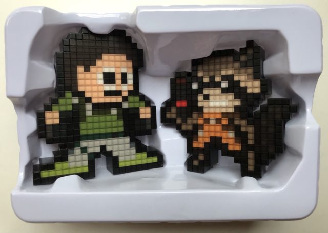 Pixel Pals Gamerverse Chris Redfield vs. Rocket Raccoon Figure