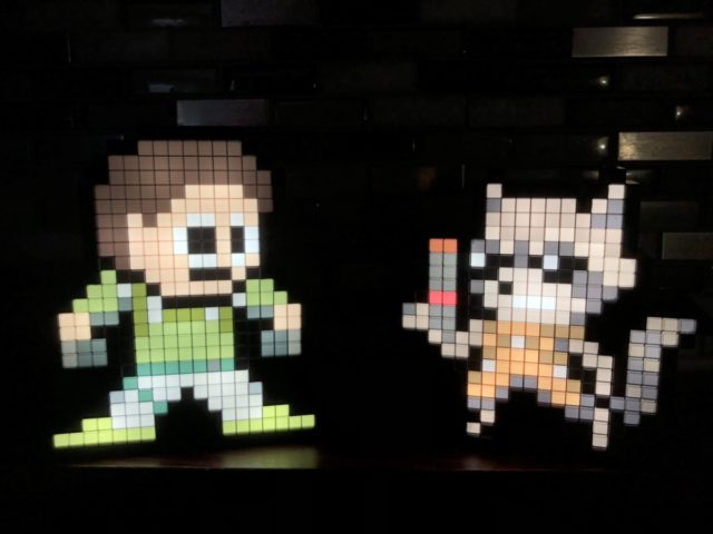 Rocket Raccoon Pixel Pal vs. Chris Redfield Lights On