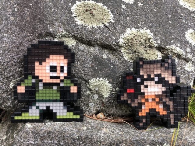 Chris Redfield vs. Rocket Raccoon Two-Pack Pixel Pals