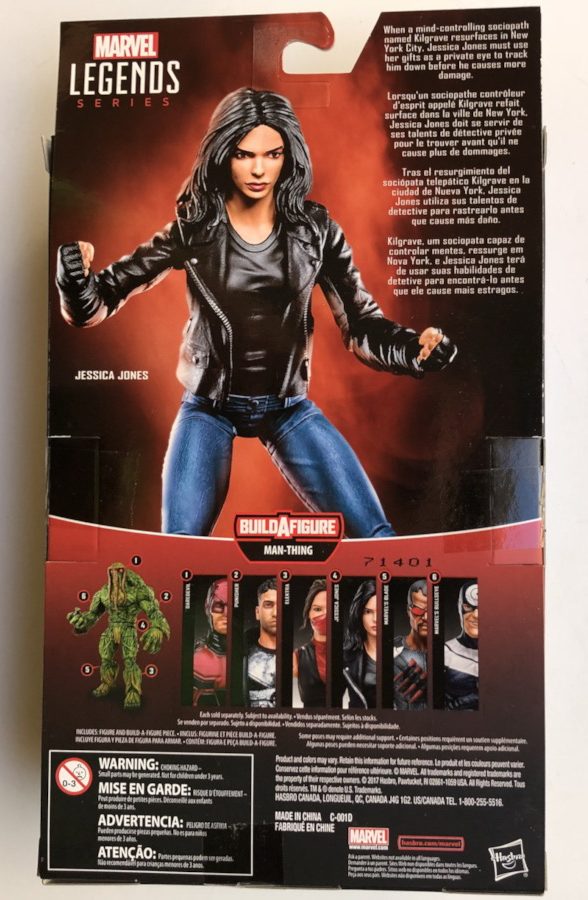 Back of Box Marvel Legends Knights Jessica Jones