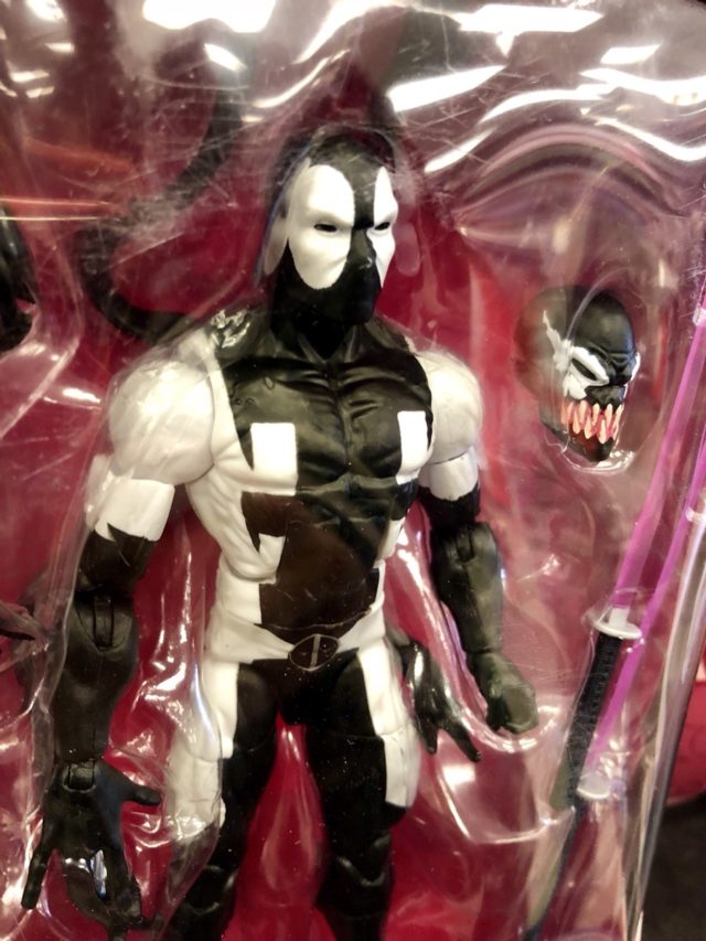 Close-Up of Marvel Legends Back in Black Deadpool Accessories