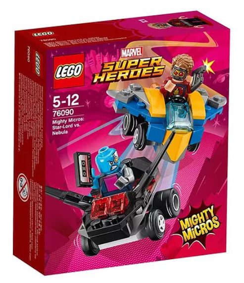 76090 LEGO Star-Lord vs Nebula Box Mighty Micros 2018