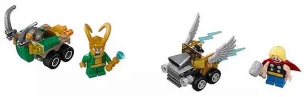 76091 LEGO Marvel Thor vs. Loki Mighty Micros 2018 Set