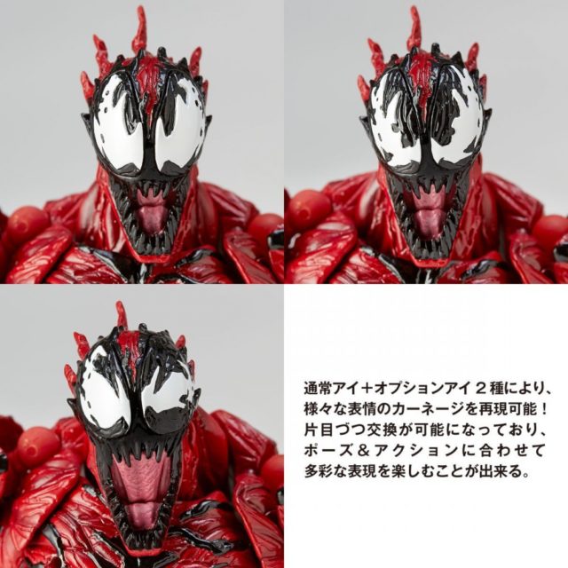 Carnage Revoltech Interchangeable Eyes Choices