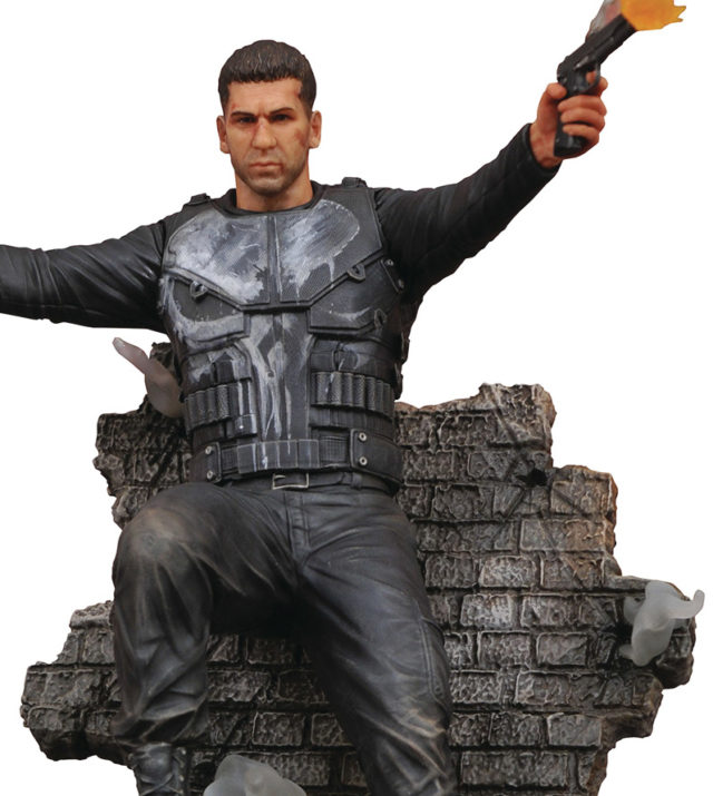 Close-Up of Marvel Gallery Season 1 Punisher Netflix Statue Figure