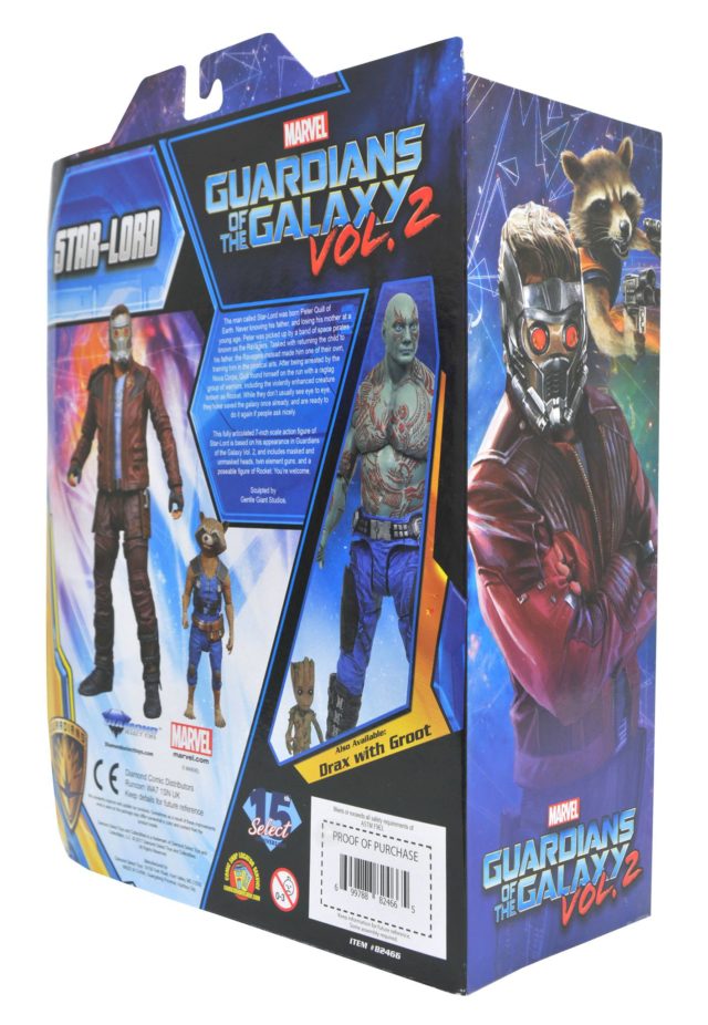 Guardians of the Galaxy 2 Marvel Select Star-Lord Box Back