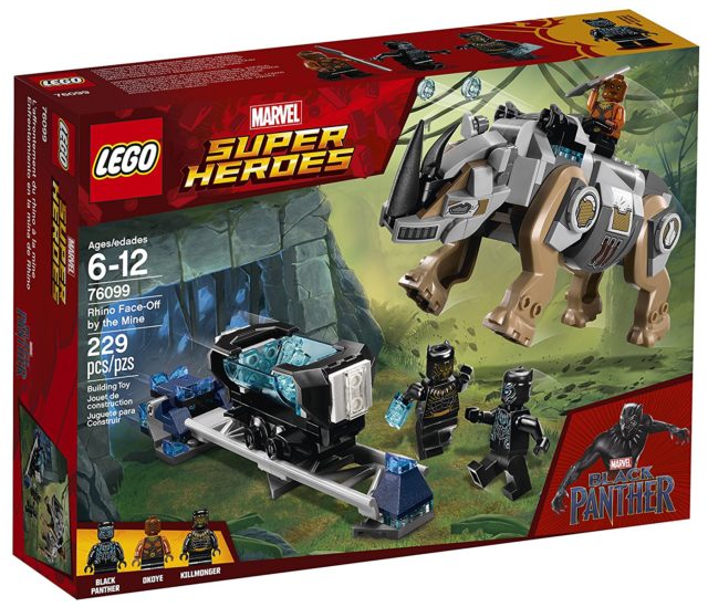 LEGO Black Panther Rhino Face-Off by the Mine 76099 Set Box Front