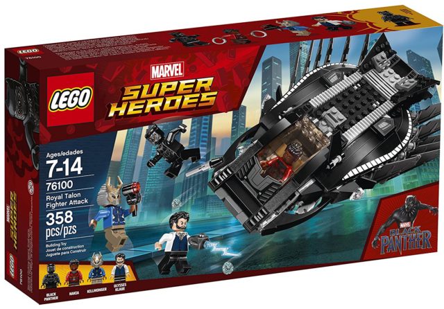 LEGO Marvel Black Panther Movie Royal Talon Fighter Attack Box Front