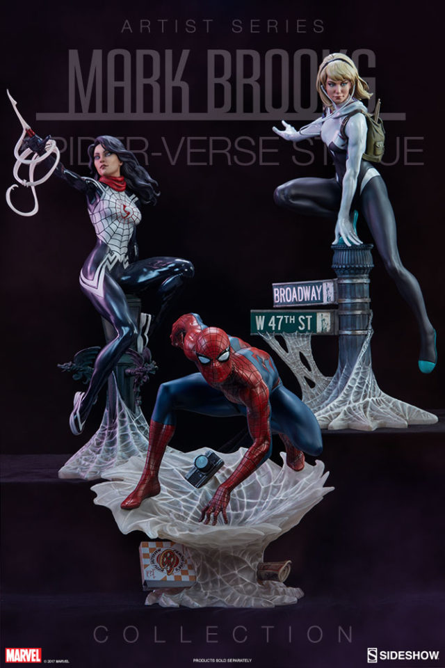Mark Brooks Spider-Verse Collection Statues Silk Spider-Gwen Spider-Man