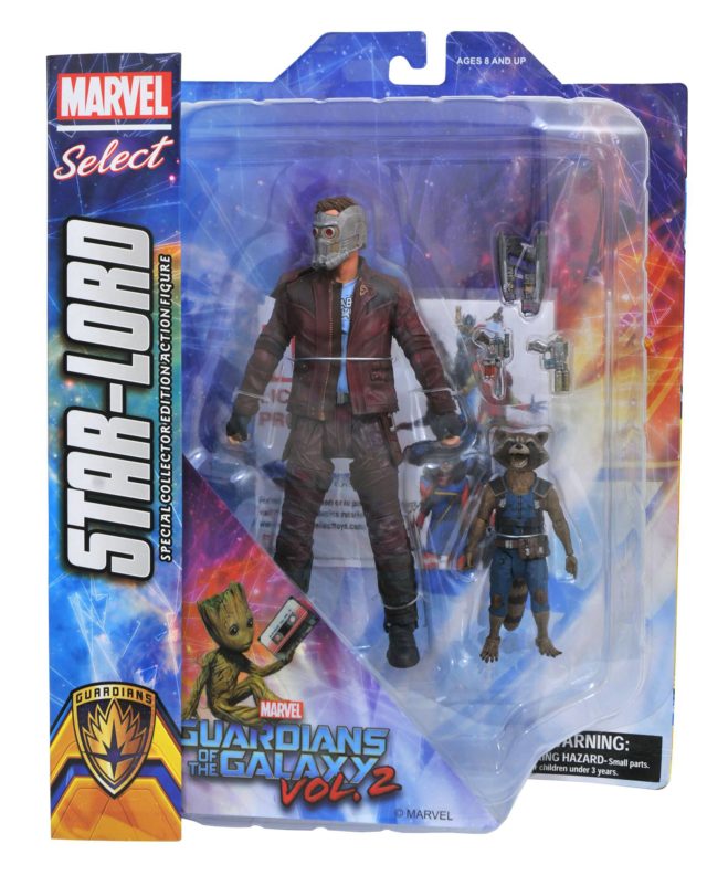 Marvel Select GOTG Vol. 2 Star-Lord and Rocket Raccoon Packaged