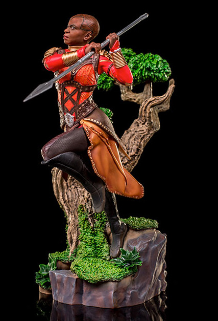 Okoye Iron Studios Statue Side View