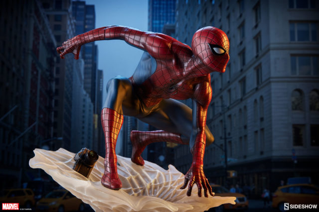 Side View Sideshow Collectibles Spider-Verse Spider-Man Statue