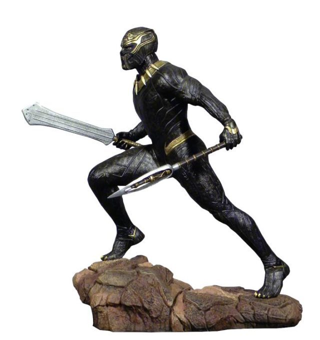 Side View of Diamond Select Toys Killmonger Marvel Gallery Statue