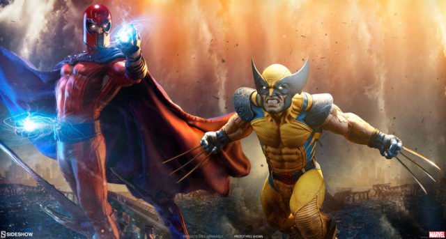 Sideshow Magneto and Wolverine Premium Format Figures