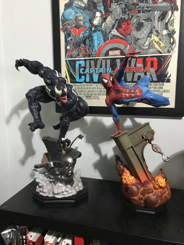 Size Comparison Sideshow Spider-Man and Venom Photos