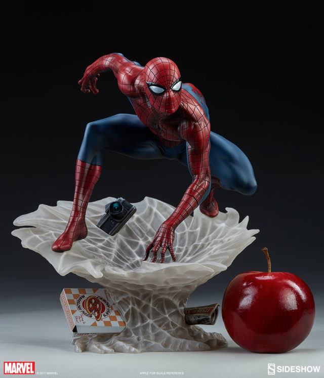 Size Scale Photo Spider-Man Mark Brooks Spider-Verse Statue Sideshow Collectibles