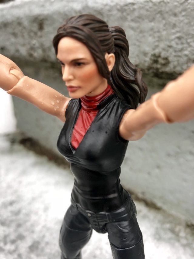 Marvel Legends Elektra Netflix Unmasked Head Close-Up