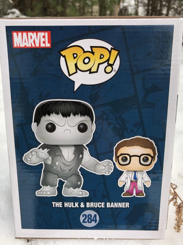Box Side Collector Corps Hulk and Bruce Banner POP Vinyls