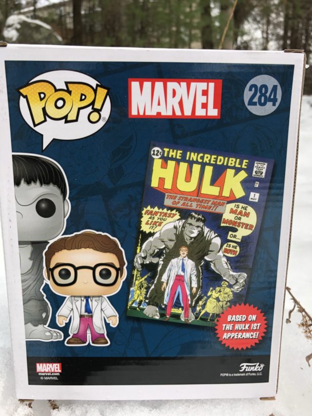 Box Back Hulk and Bruce Banner Two Pack Marvel Collector Corps