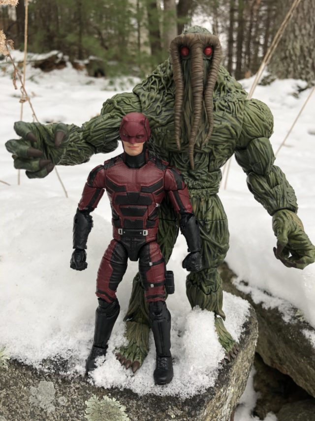 Size Comparison Marvel Legends Man-Thing BAF Scale