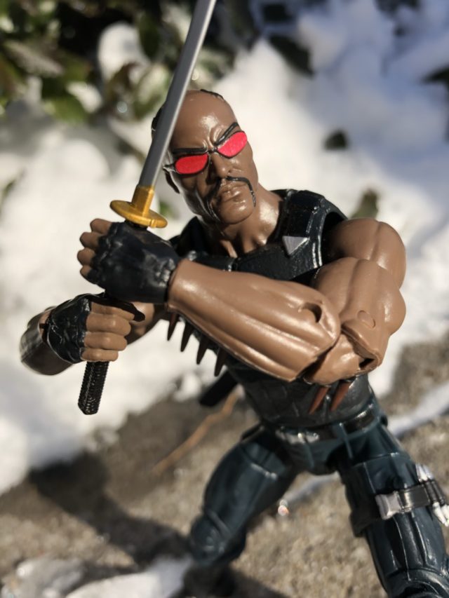 Blade Marvel Legends Netflix Series Figure Wielding Sword