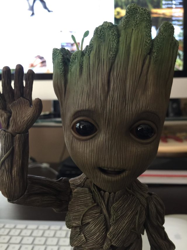 Baby Groot Hot Toys Life Size Figure Waving