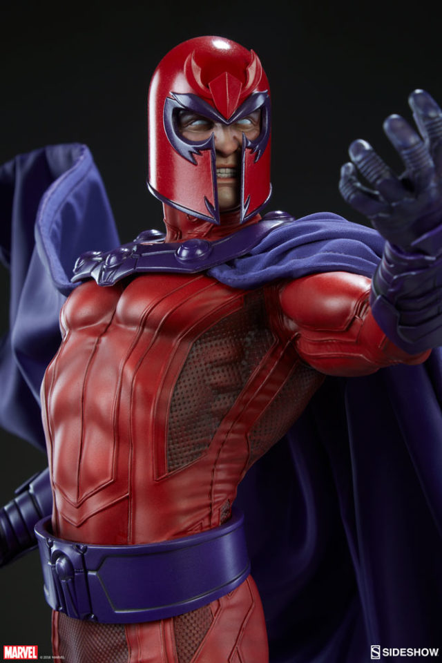 Close-Up of Sideshow Magneto Premium Format Figure Head