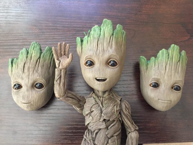 Hot Toys Life Size Groot Faces Alternate Heads