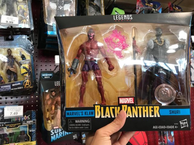 Marvel legends Klaw and Shuri Toys R Us Two Pack Released